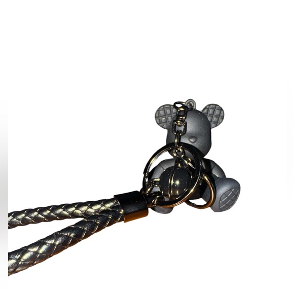Bear Charm Black With Braided Rope For Gifts,Bags, Backpacks, And Satchels NWT - Picture 3 of 7